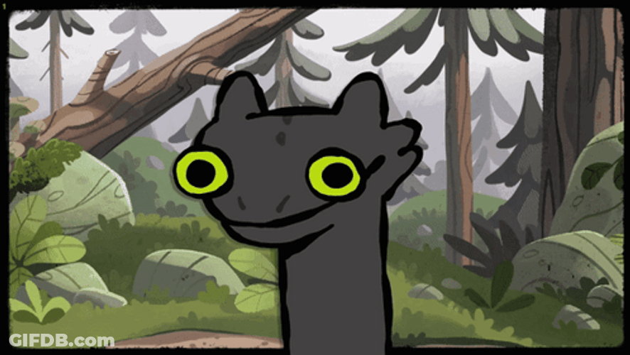 Toothless Dance Head Shake Meme GIF