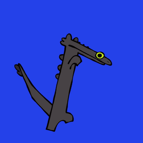 Toothless Dancing Meme Blue Screen GIF