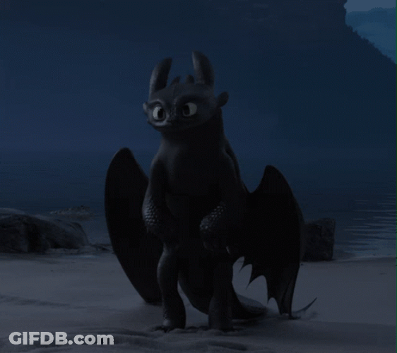 Toothless Dancing Meme Shy Hide GIF