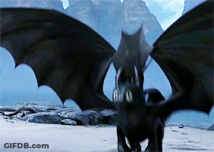 Toothless Doing Courtship Dance GIF