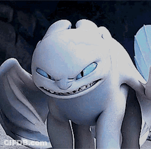 Toothless From How To Train Your Dragon Is Smiling And Looking At The Camera . GIF