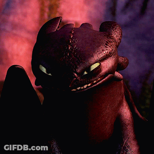 Toothless From How To Train Your Dragon Looks At Camera GIF