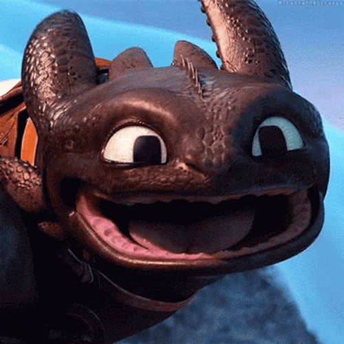 Toothless Happy No Teeth GIF