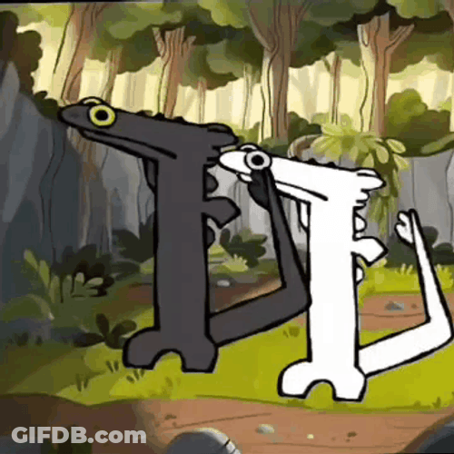 Toothless Light Fury Tandem Dance Meme GIF
