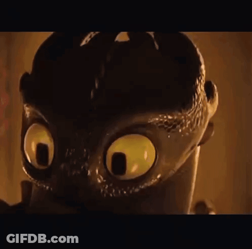 Toothless Making Funny Face Looking At Camera GIF