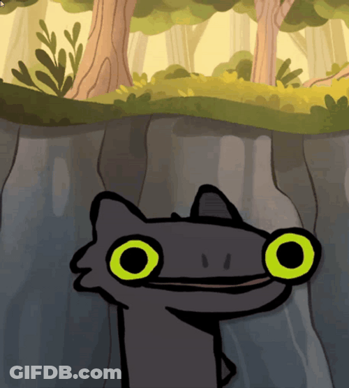 Toothless Meme Big Yawn GIF