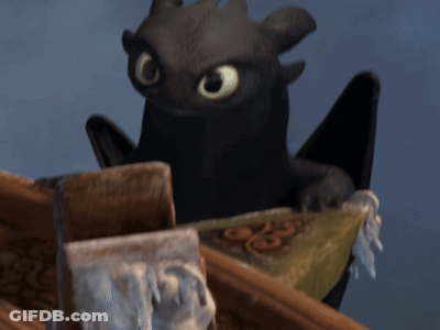 Toothless Sitting On A Boat GIF