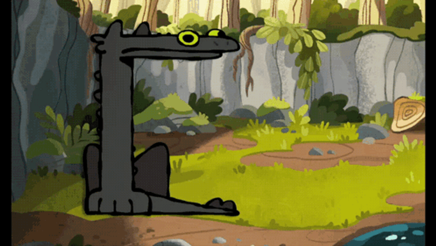 Toothless Tail Dance Fish Offering Meme GIF