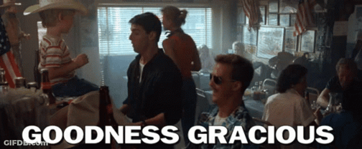 Top Gun Goodness Gracious Great Balls Of Fire GIF