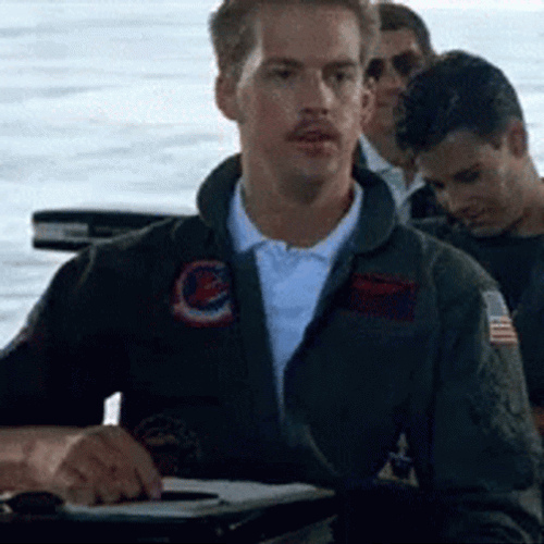 Top Gun Goose Flipping Bird GIF