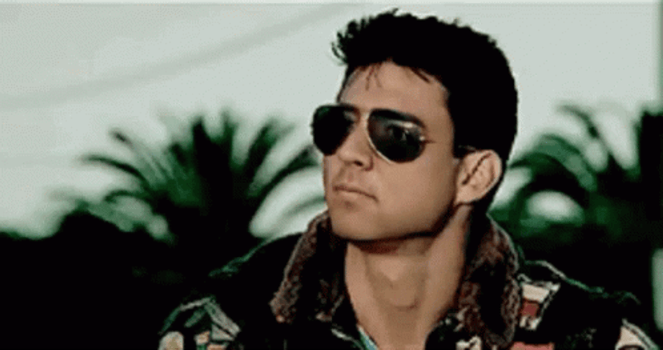 Top Gun Manny Contemplation Evaluating GIF