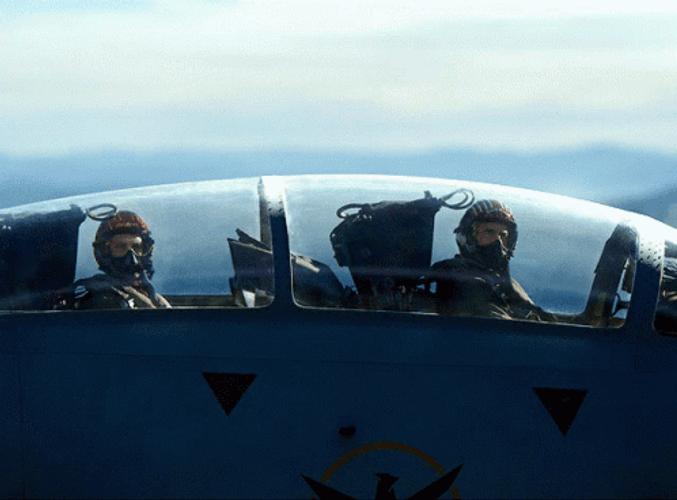 Top Gun Maverick Air Force Smile And Wave GIF