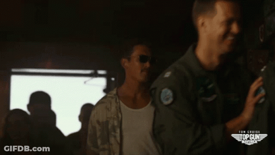 Top Gun Maverick Bradley Bradshaw Miles Teller Walks GIF