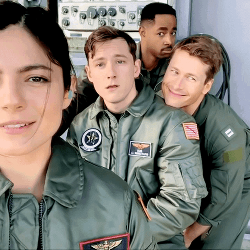 Top Gun Maverick Cast Selfie GIF