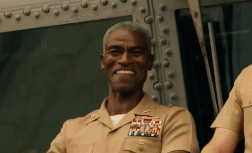 Top Gun Maverick Charles Parnell Fist Pump GIF