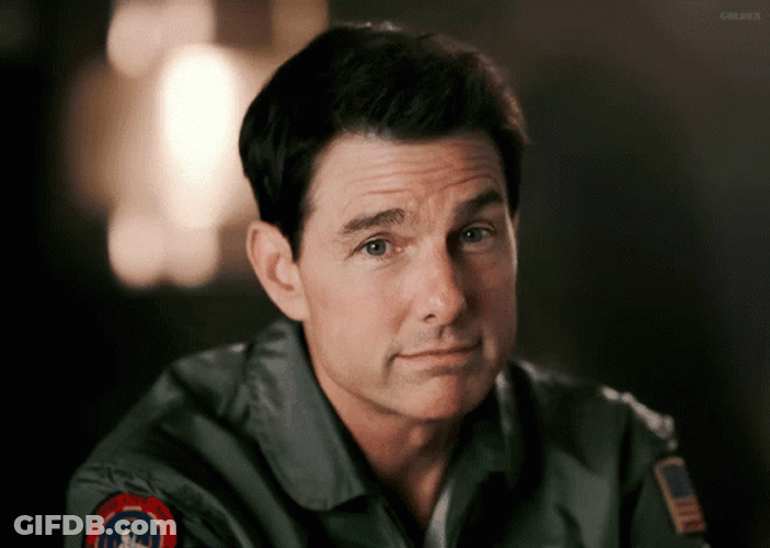 Top Gun Maverick Close Eyes GIF
