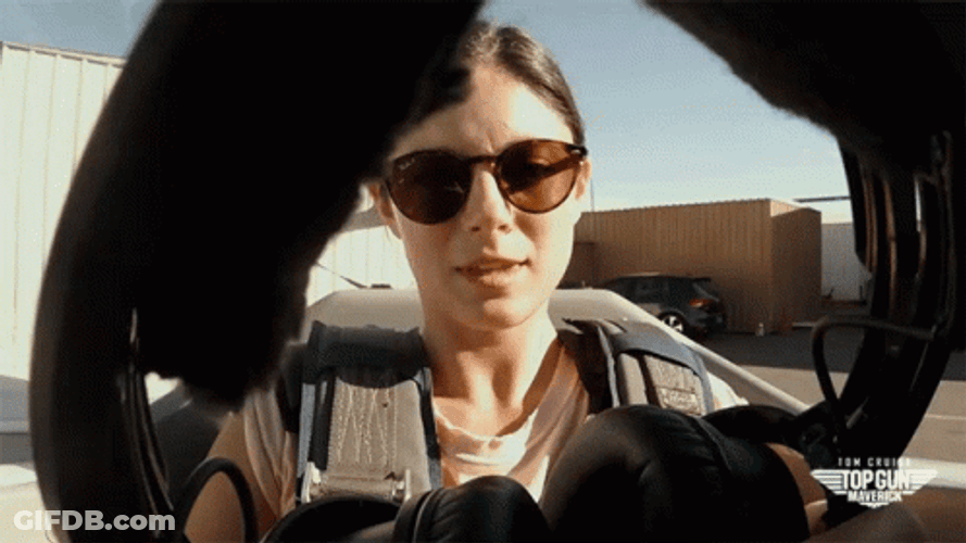 Top Gun Maverick Headsets On Phoenix GIF