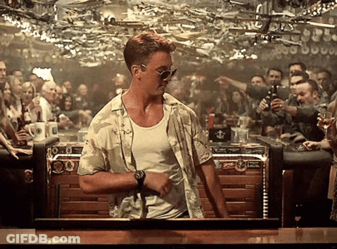 Top Gun Maverick Miles Teller Dancing GIF