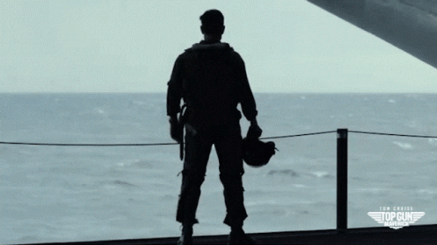 Top Gun Maverick Pete Mitchell Silhouette GIF