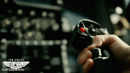 Top Gun Maverick Poster Person Holding Control GIF