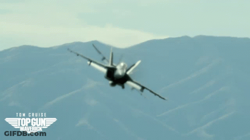 Top Gun Maverick Poster With Fighter Jet GIF
