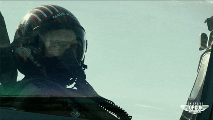 Top Gun Maverick Thumbs Up Hand Sign GIF