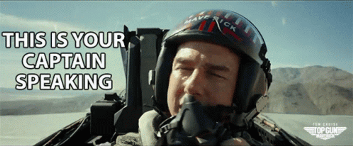 Top Gun Maverick Tom Cruise Captain Speaking GIF
