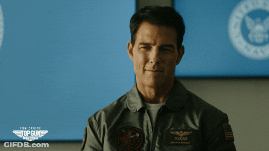 Top Gun Maverick Tom Cruise Crewing GIF