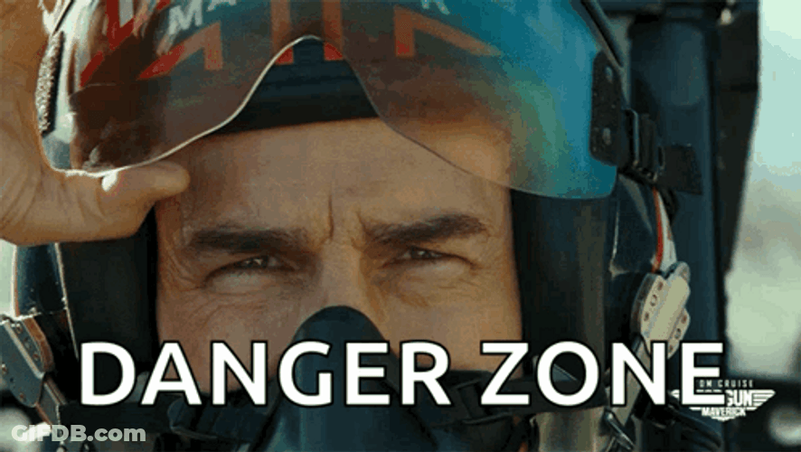 Top Gun Maverick Tom Cruise Danger Zone GIF
