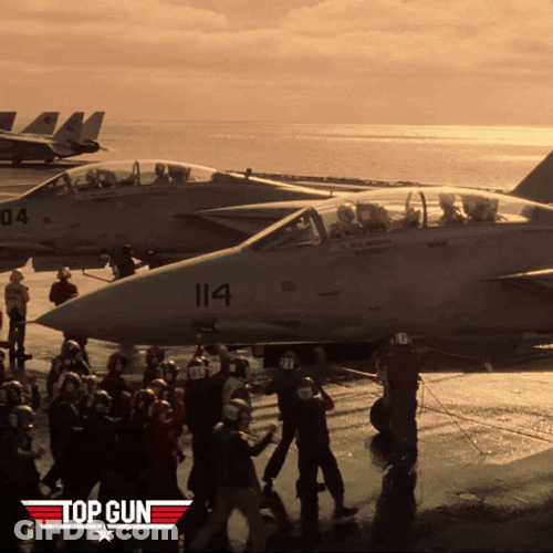 Top Gun Maverick Tom Cruise Fist Pump GIF