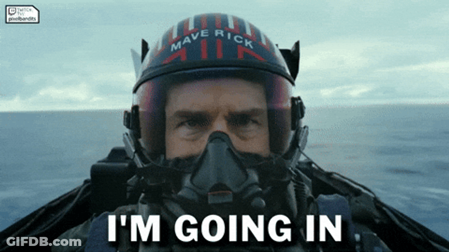 Top Gun Maverick Tom Cruise Going In GIF