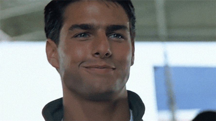 Top Gun Maverick Tom Cruise Wearing Shades GIF