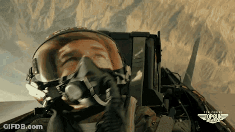 Top Gun Maverick Upside Down Jet GIF