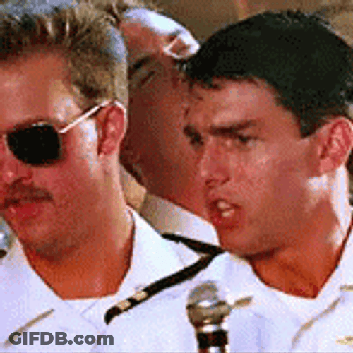 Top Gun Tom Cruise Singing Microphone GIF