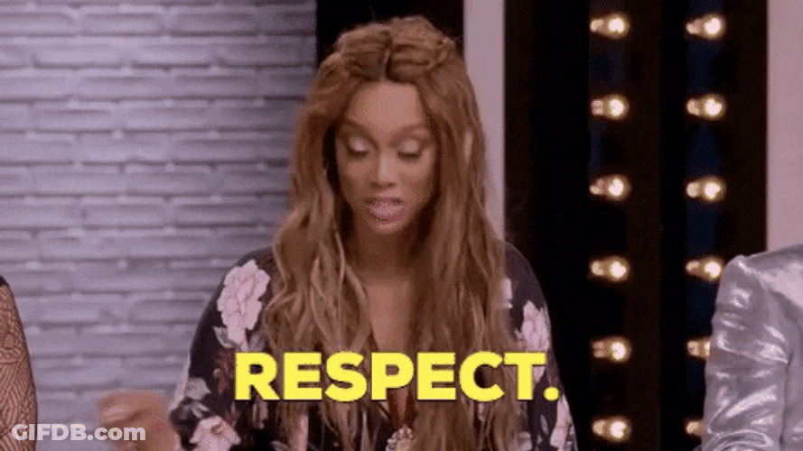 Top Model Tyra Banks Respect GIF