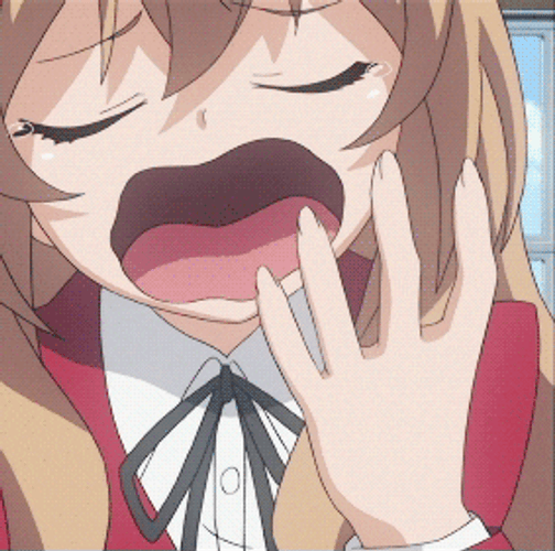 Toradora! Aisaka Yawn GIF