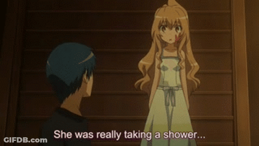 Toradora Taiga Narrating Action GIF