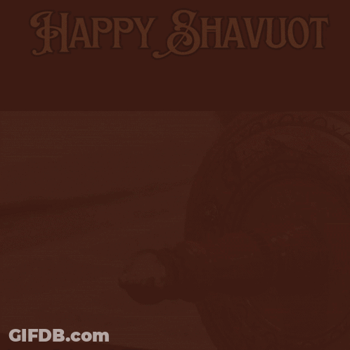 Torah Scroll With Happy Shavuot GIF