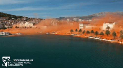 Torcida Beach Scene Advertisement GIF