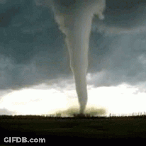 Tornado Emerging From Ground GIF