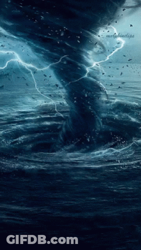 Tornado In Ocean Saying Magnetic GIF