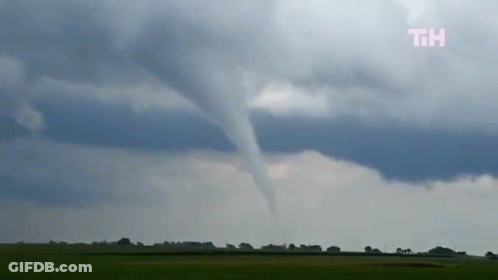 Tornado Moving Through Field With Th GIF
