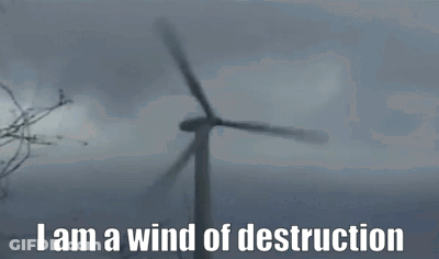 Tornado Saying I Am A Wind Of Destruction GIF