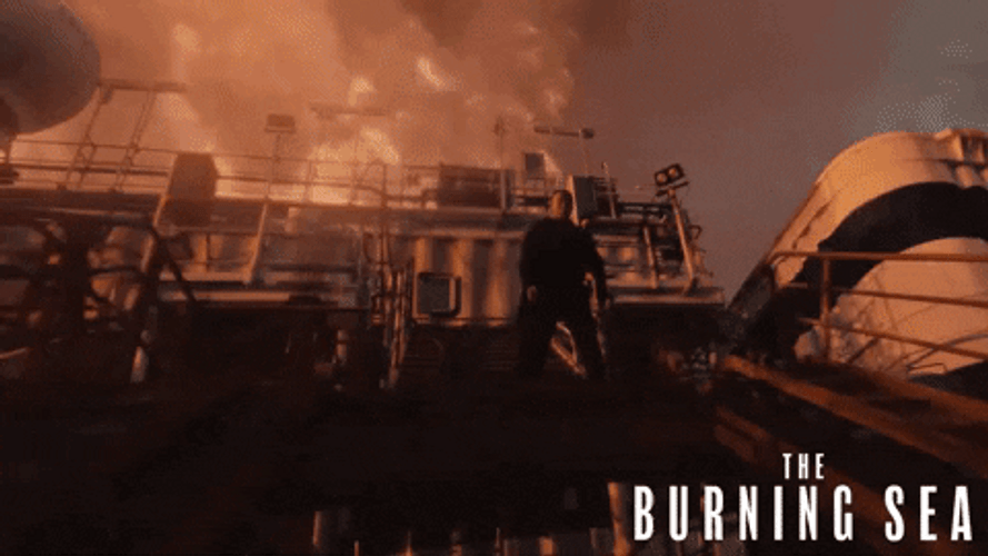 Tornado Turned The Seawater Into Fire GIF