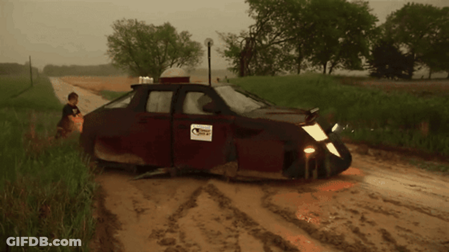 Tornado Wrangler Jumpstarting Storm Car GIF