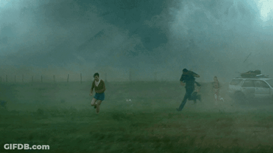 Tornado Wrangler Running Away Twisters GIF