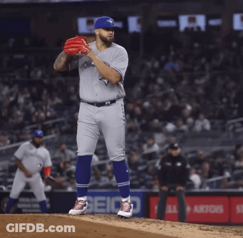 Toronto Blue Jays Player Running GIF