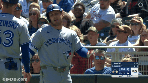 Toronto Blue Jays Player Talking To Another Player GIF