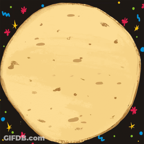 Tortilla With Vegetables Saying Happy 13 GIF