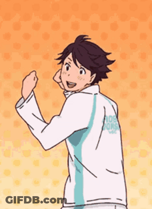 Tōru Oikawa Fist Pump GIF